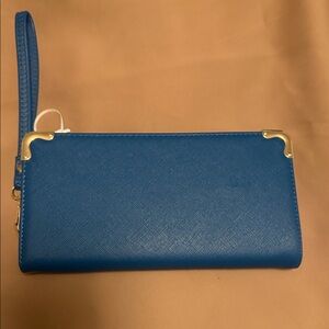 Blue Wristlet Wallet